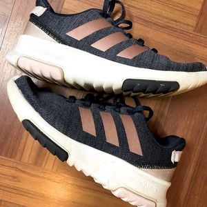 Kids Adidas 2 Cloud Foam Gray/Black and Rose